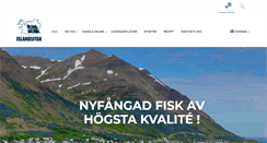 Desktop Screenshot of islandsfisk.se
